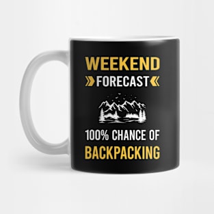 Weekend Forecast Backpacking Backpack Backpacker Mug